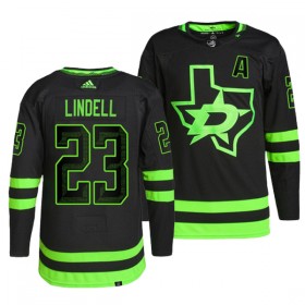 Dallas Stars Trikot Esa Lindell 23 Adidas Schwarz Authentic - Herren